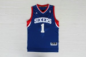 Maillot De Basket Philadelphia 76ers Michael Carter-Williams 1 Tissus Sportif Fans Edition Bleu